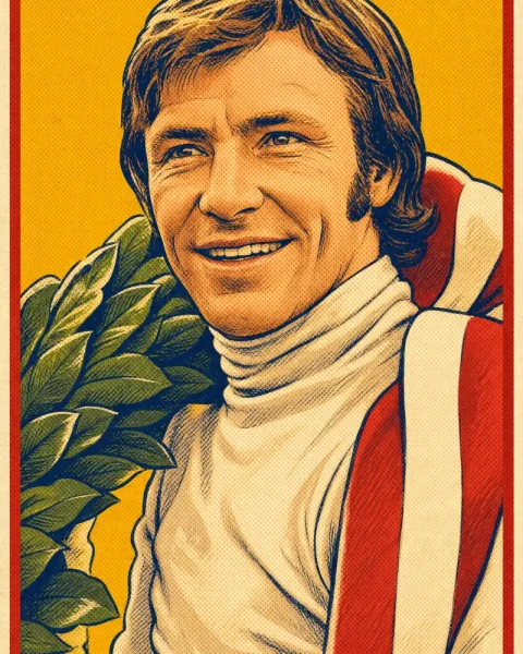 Ilustración de Ángel Nieto basada en una fotografía