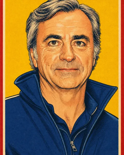 Ilustración de Carlos Sainz basada en una fotografía